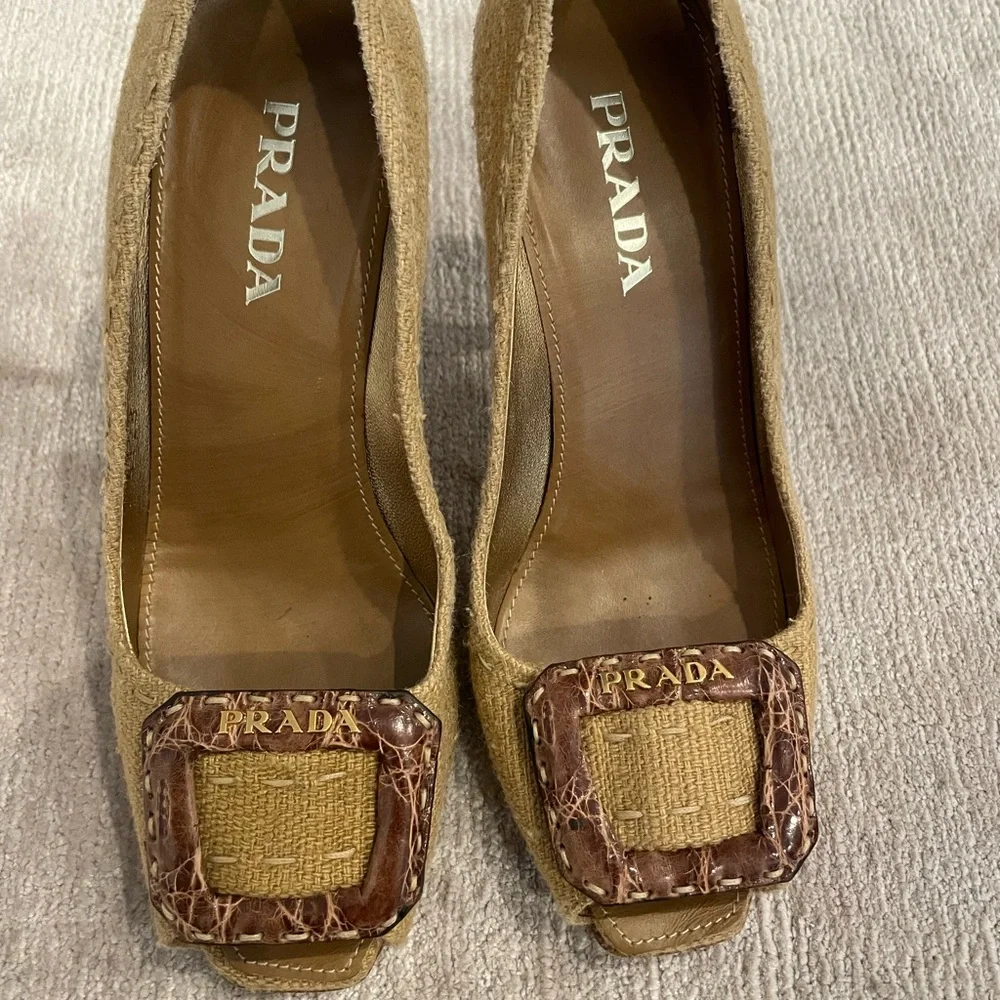 Vintage Prada PeepToe Heels - Picture 4 of 5